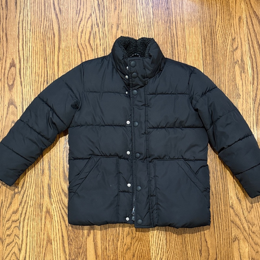 Kids Black GAP Puffer Jacket